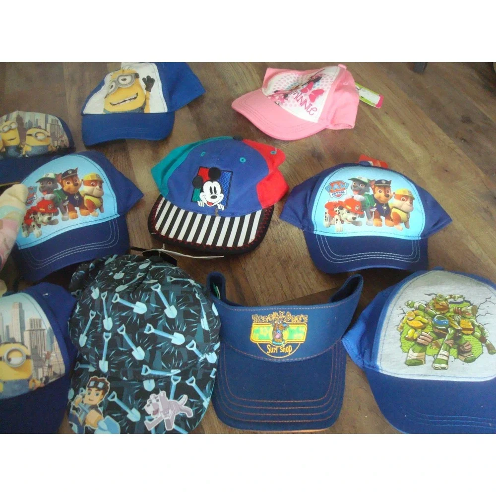 16HAT LOT DISNEY‎ MINIONS PAW PATROL BUNDLE CAP HAT 90S VINTAGE 00S Y2K M1